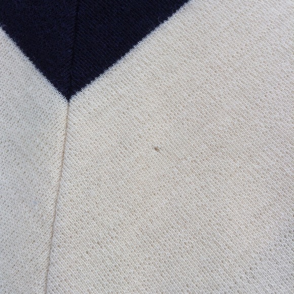 ABAETE navy ivory nautical striped wool skirt S M - Picture 6 of 7